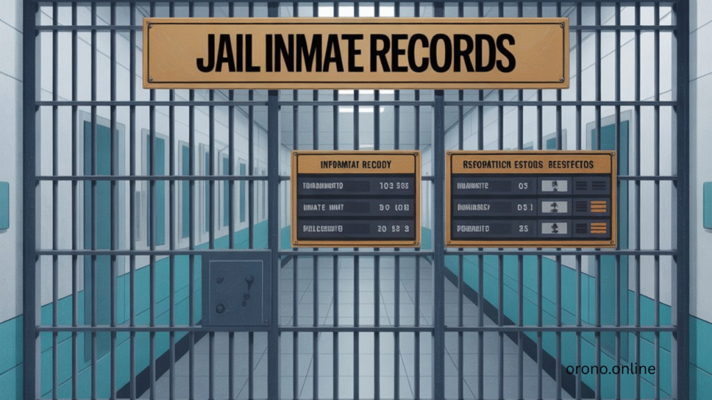 Jail inmate custody information representing transparency in Orono justice system