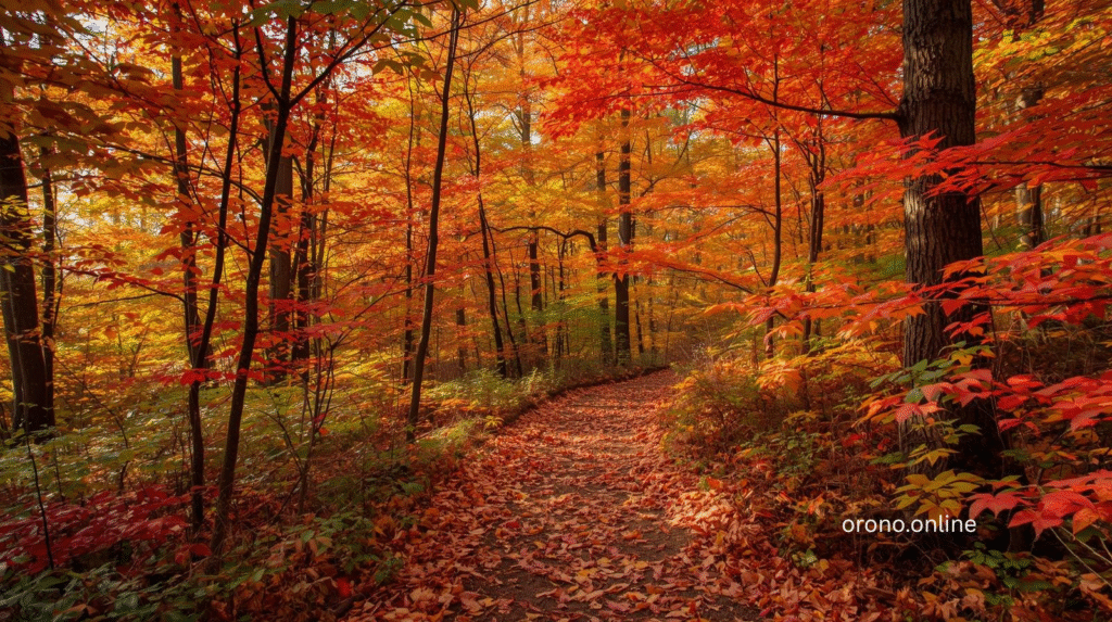 highwood nature trail fall colors