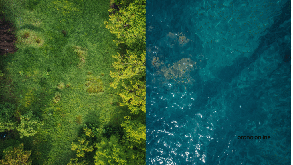 Clean Orono residential yard beside Lake Minnetonka showing connection between yard care and water quality